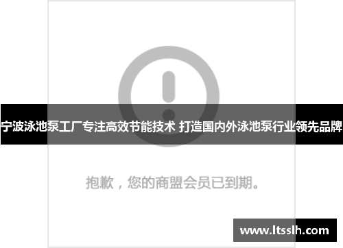 宁波泳池泵工厂专注高效节能技术 打造国内外泳池泵行业领先品牌